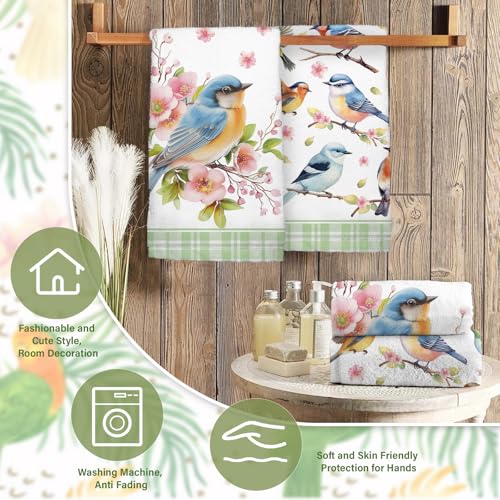 Toallas de cocina para pájaros que llenan de alegría y diseño floral tu hogar, juego de 2 6