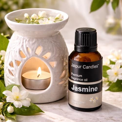 Image of Fragrance Oil | 30 ml | Aroma Oil for Home Fragrance | Best for Aromatherapy | Use in Diffusers, Candles, Air Fresheners (30ML, Jasmine)