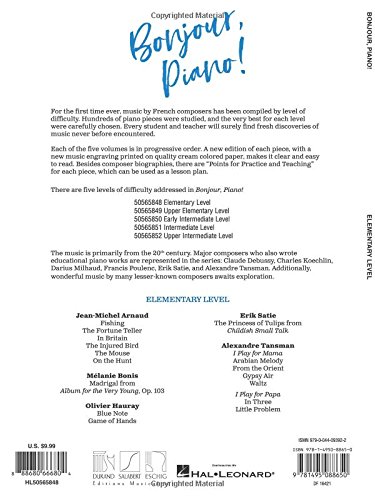 Bonjour, Piano! - Elementary Level: 16 Pieces by French Composers in Progressive Order - Image 2