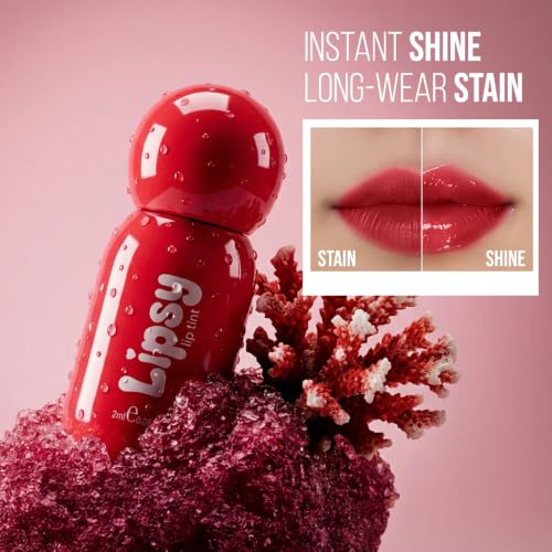 Image of Daily Life Forever52 Lipsy Lip Tint | Hydrating Glossy Lip Colour with Cherry Seed Oil, Meadowfoam Oil & Hyaluronic Acid | Buildable Pigment, Non-Sticky, Long-Lasting Lip Stain, Coral Crush -02