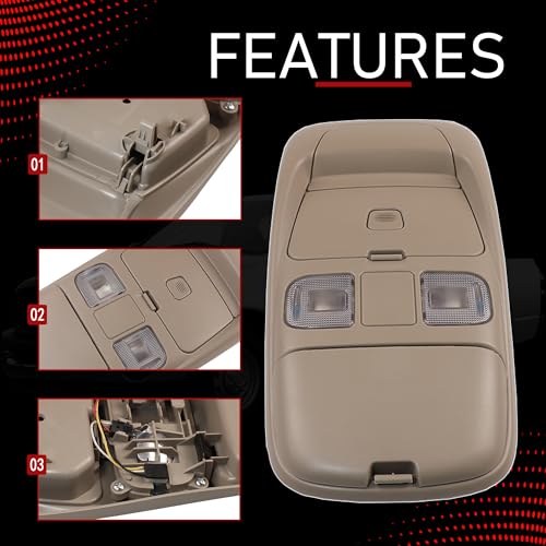 Luz LED de consola de lectura para Dodge Ram 1998-2001 miniatura 4