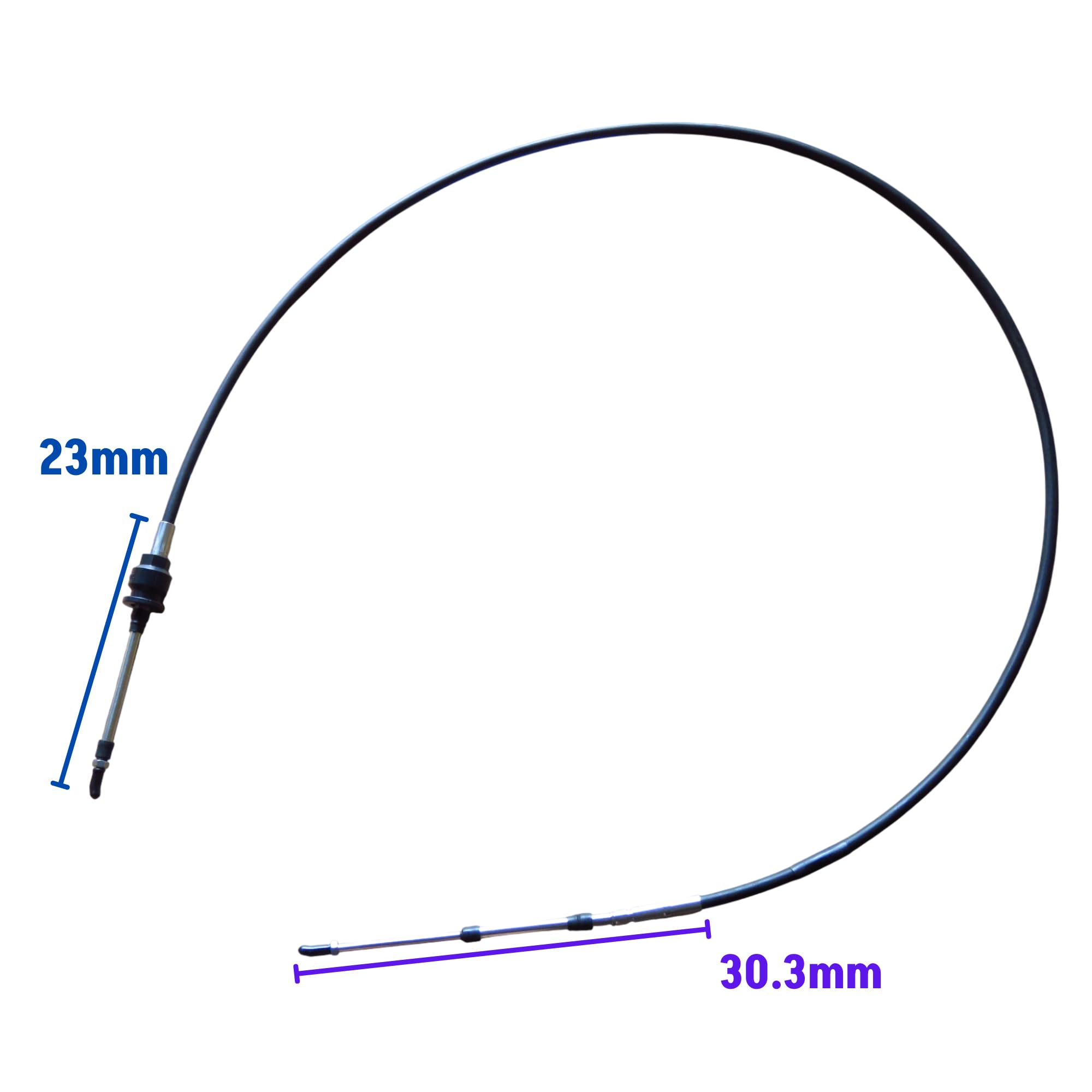 Câble de direction 277001580 compatible avec PWC SEADOO GTI 130/GTI SE 155/RXP-X 255 & RS/RXP 215/Wake 155 (longueur totale environ 221 cm)