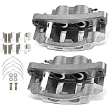 A-Premium Disc Brake Caliper Assembly with Bracket Compatible with Ford Excursion 2000-2005 F-250 Super Duty F-350 Super Duty 1999-2004 Front Left and Right Side 2-PC Set
