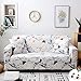 Enhome Funda para Sofá Elástica,1 2 3 4 Plazas Funda Sofá Universal Extensible Antideslizante Forro de Sofá Cubierta Sofá Cubre de Sofá-Muebles Protector (Impresión de mármol,2 Plazas(145-185cm))