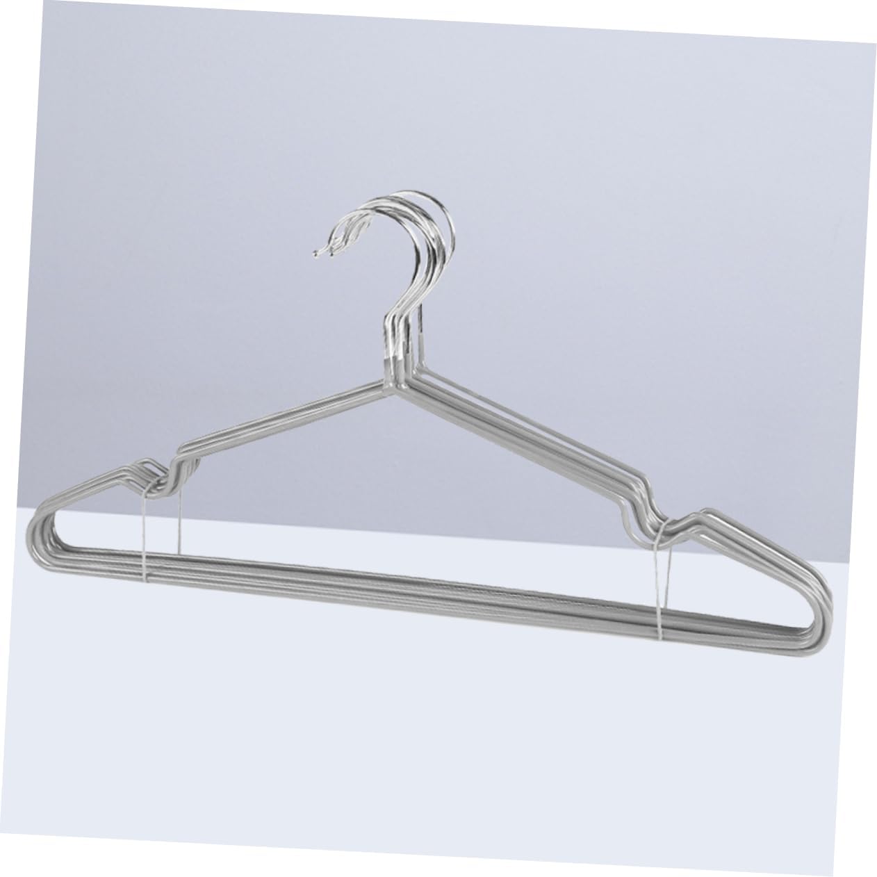 MAGICLULU 10pcs Non-Slip Metal Hangers for Drying Laundry Hanger Rack Space-Saving Coat Suit Grey