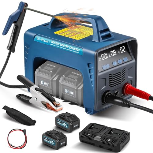 Máquina de soldar inalámbrica, soldador inversor portátil alimentado por batería para talleres de reparación y construcción