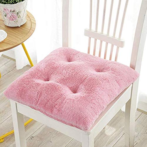 Coussin en peluche épais double face pour chaise de bureau et de dortoir