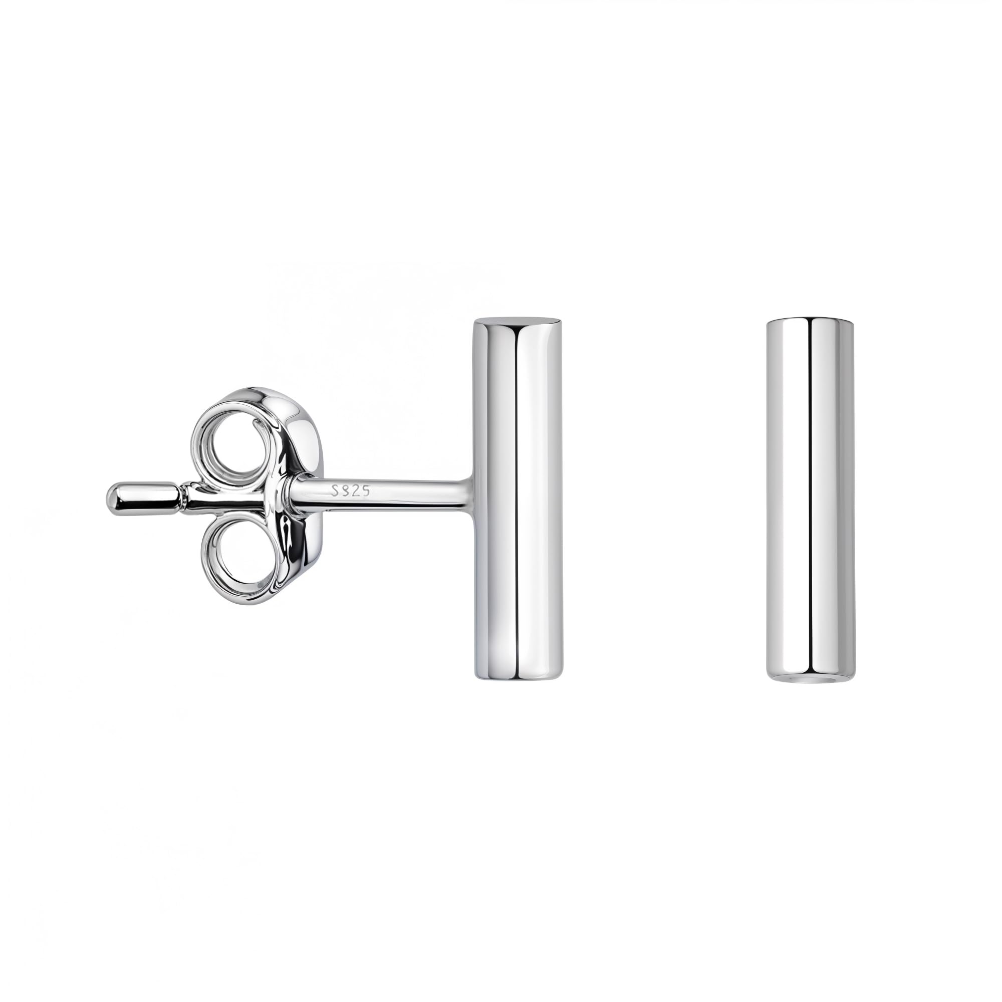 SOFIA MILANI - Boucles d'Oreilles pour Femme en Argent 925 - Boucles d'Oreilles avec Motif en Forme de Clous de Barre - 20576