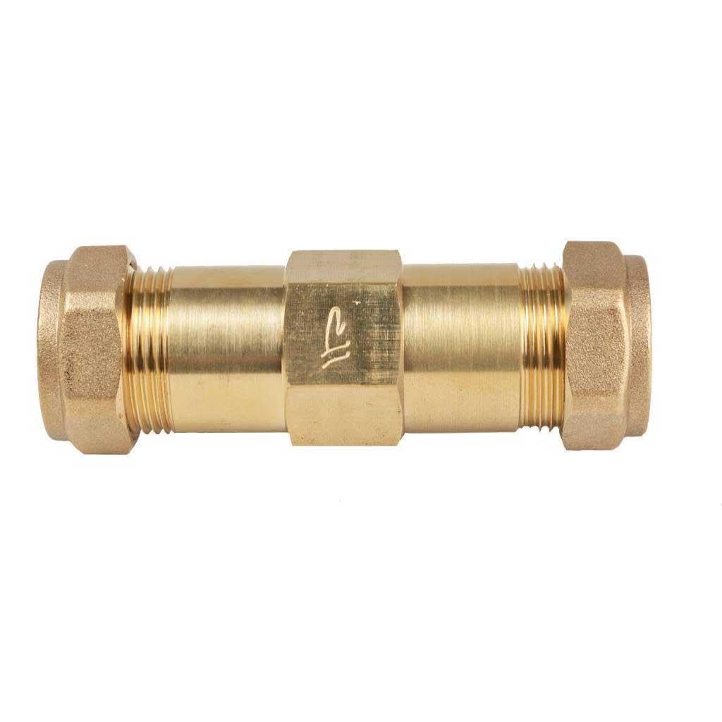 Pepte 15Mm Compression Burst Pipe Repair Coupling Connector Brass Fitting 80Mm Long
