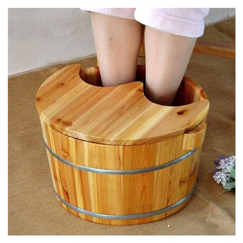 Bañera de madera maciza para pies, SPA de pies de madera miniatura 6