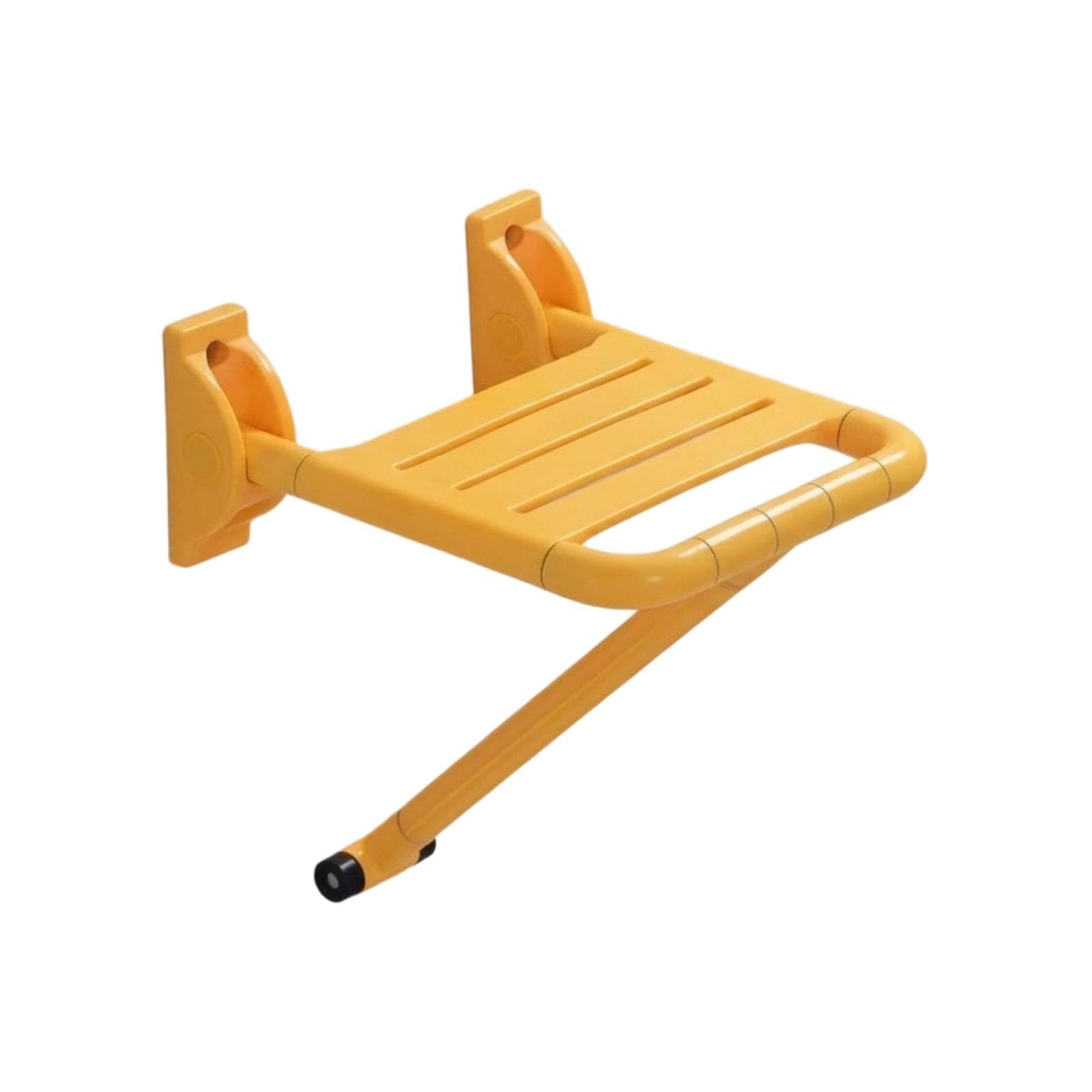 Asiento Ducha Plegable Estable Asiento Baño Abatible Impermeable Taburete Baño Pared para Usuarios con Movilidad Reducida, Ancianos, Style A