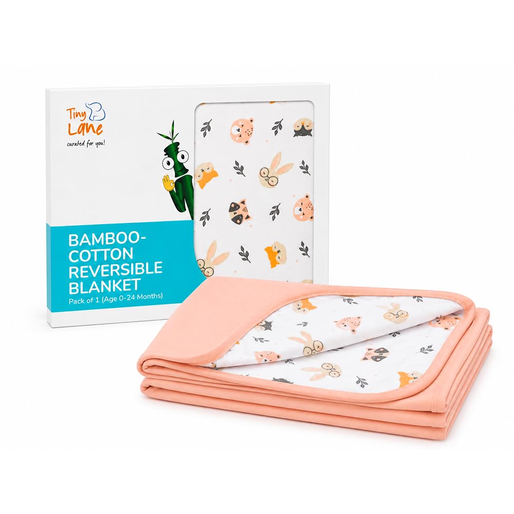 TinyLane Bamboo Baby Blankets - Pack of 2 -14