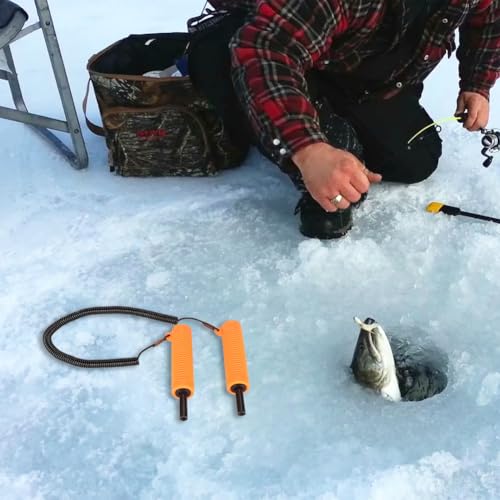 Leopacat Eispickel-Pfeifen-Set, Sicherheitswerkzeug zum Angeln, Zubehörset zum Brechen, Flexible Spitze, Schutzhülle, komfortabler Griff, tragbare Notfallausrüstung, passend zum