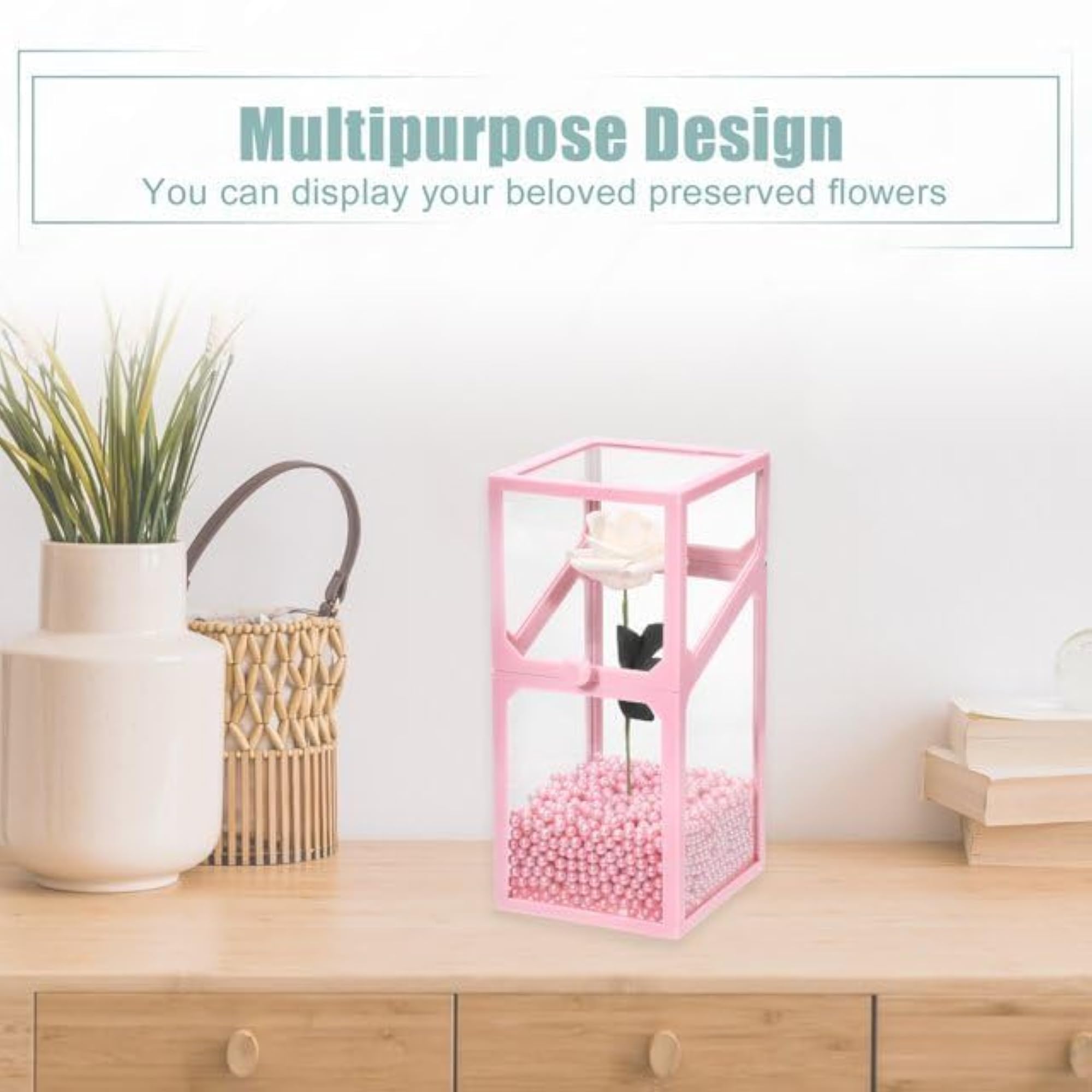 Dustproof Glass Cosmetic Brush Holder Makeup Organizer Box