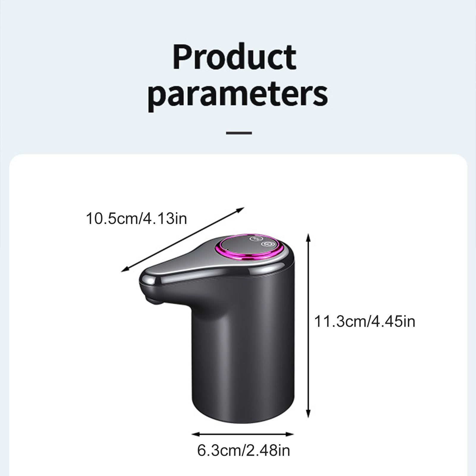 Pompa Per Bottiglia D'acqua – Distributore Automatico Ricaricabile con Display LCD, Unità Di Trasferimento Elettrica per Uso Da Scrivania