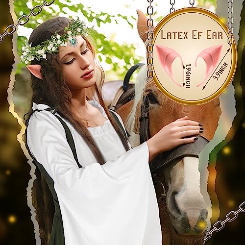 Bonuci Women Renaissance Dress Medieval Costume Women With Elf Ears thumb #5