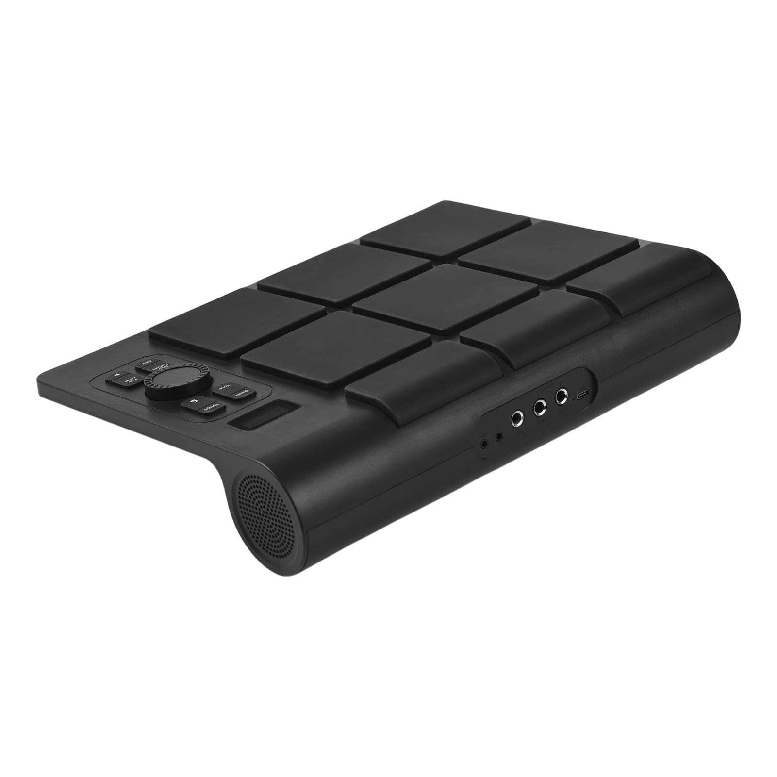 Batteria elettronica 9 Pad Kit di batteria digitale portatile Set di batteria elettrica da tavolo portatile con 16 suoni 2 pedali Display LCD BT MIDI per l'esercizio a casa o