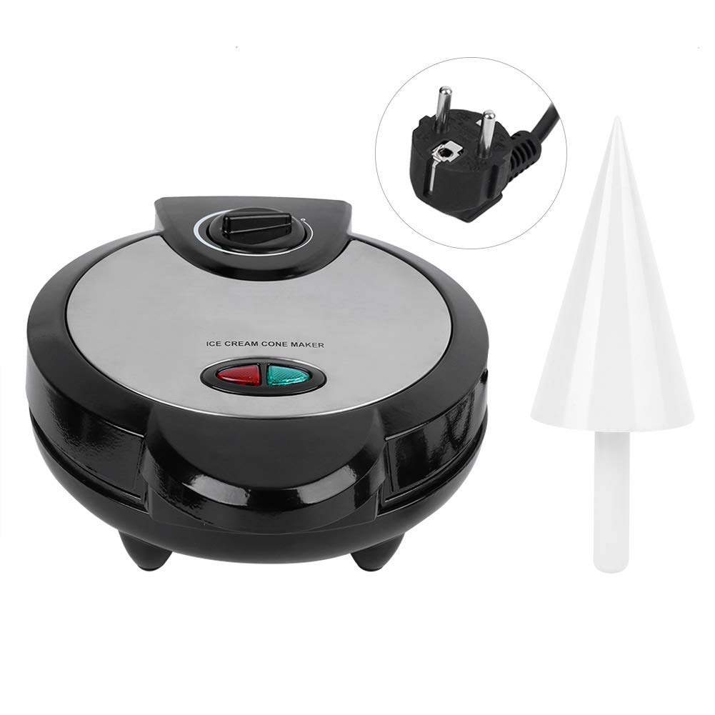 Keenso Elektrischer Eierbrötchenhersteller, Antihaftbeschichtete Waffel-Backform, Eistütenmaschine für die Küche zu Hause, 24,9 X 10,9 Cm, für Pfannkuchen-/Eisliebhaber