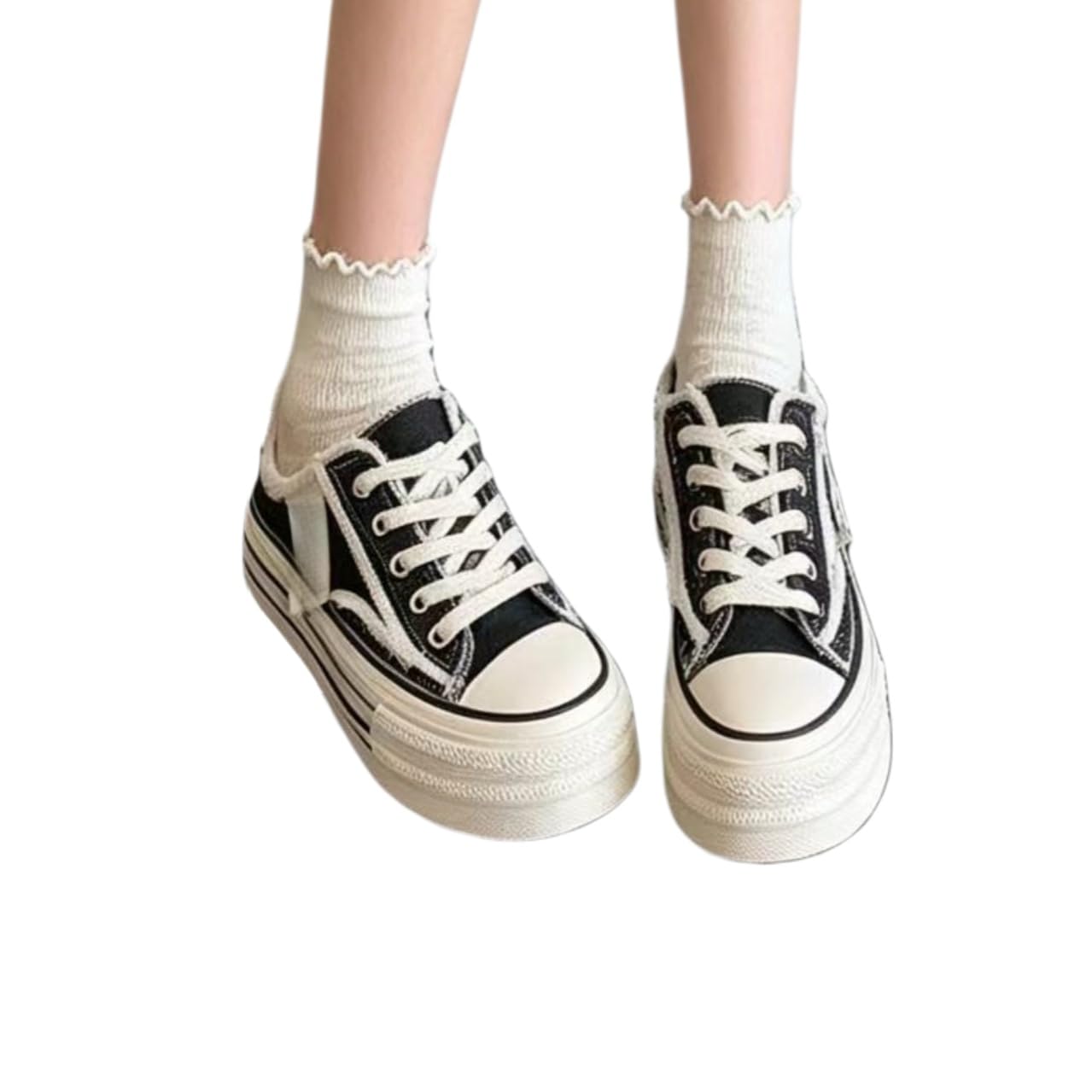 Sneakers Donna,Sneakers Basse Casual da Donna in Tela, Leggere, con Lacci E Suola Imbottita per Il Massimo Comfort.