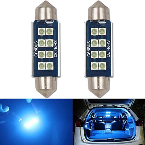 Bombilla LED C5W 42mm Canbus para plafón interior de coche sustitución 578 212-2 azul hielo