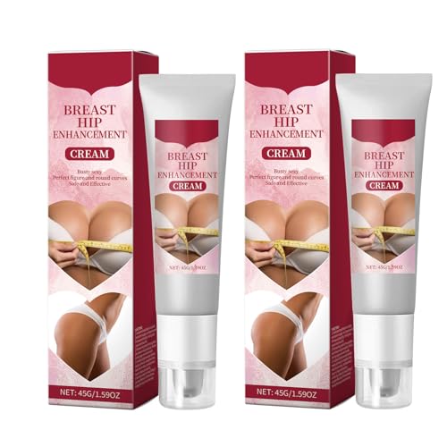 CreMHHate Crema Reafirmante para el Busto, 2 Unidades de 45g, Crema para el Cuidado y Aumento del Volumen del Seno,Crema De Aumento De Senos,Crema Para Agrandar Los Senos,Crema De Realce De Senos