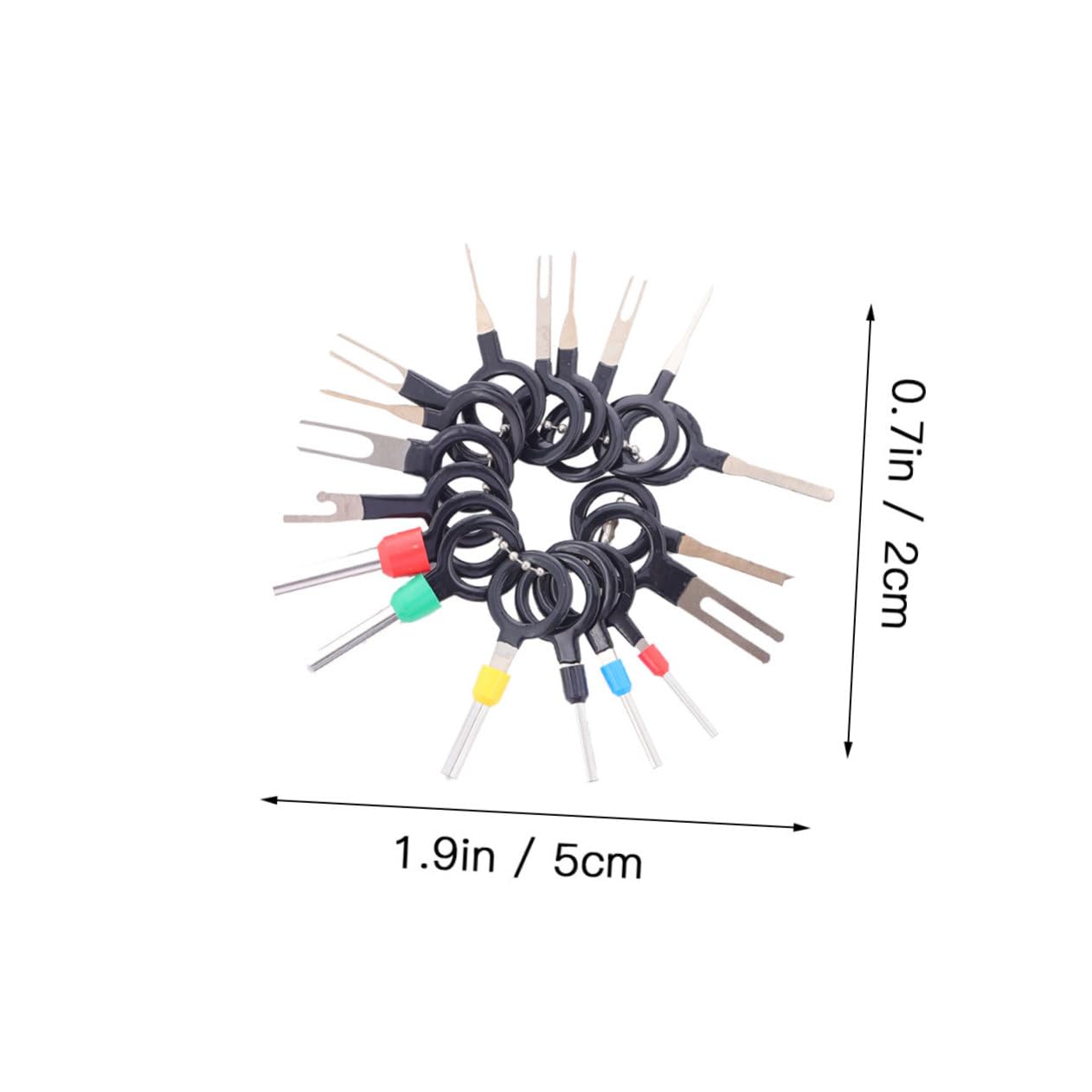 ABOOFAN 1 Terminal Removal Tool Connector Pin Extractor Kit Automotive Wire Crimp Connector Release Tool for Easy Wire Removal and Replacement
