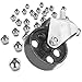 Transmission Jacks Casters, Cast Iron Caster Wheels, Transmission Jack Replacement Parts, Pack of 2