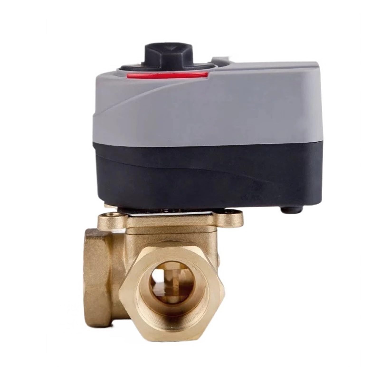 Válvula de bola Válvula eléctrica Válvula de bola motorizada de latón La válvula de tres vías puede ser manual y automática DN25 Para equipos de agua potable