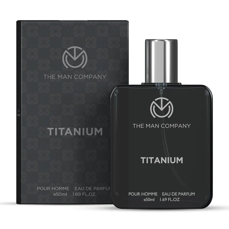 The Man Company Titanium Perfume for Men - 50ml | Premium Long-Lasting Fragrance | EDP for Men (Eau De Parfum) | Valentine gift Set for Boyf at ₹249 – Amazon