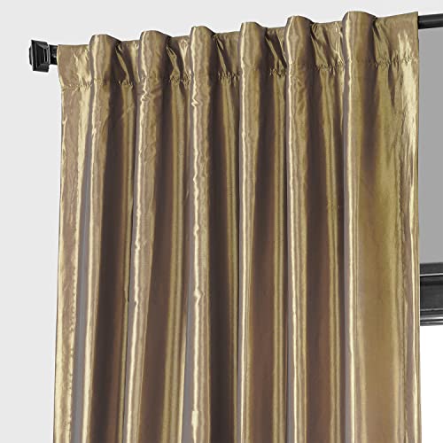 Hpd Half Price Drapes Blackout Curtains For Bedroom - Faux Silk Taffeta 50 X 96 (1 Panel), Ptch-Bo206-96, Gold Nugget #TOP4