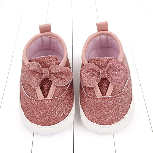 Spring and Summer Children Baby Infant Shoes Girls Casual Shoes Flat Sole Light Solid Color Bowknot Sequins Baby Shows3