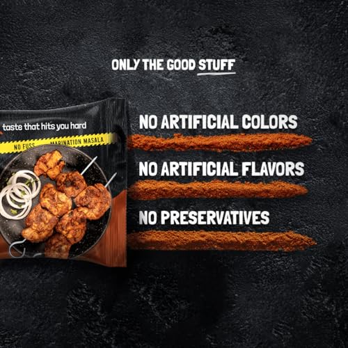 Image of KILRR Chicken Marination Masala - Shawarma ji ka Beta | Pack of 4 (Marinates 250g Chicken per Pack) | 1- Min Killer Marinade Masala for Tikka, Shwarama Chicken | Just Add Water & Oil | No Preservatives or Additives