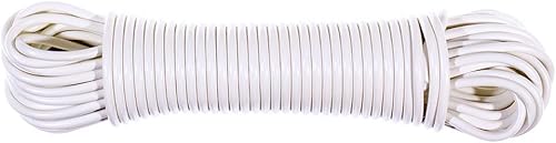 Miniatura 4 de Tendedero de plástico duradero, 732 pulgadas, 50 pies, blanco