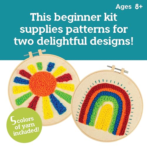 Image of MindWare Make Your Own Punch Needling Kit - All Inclusive Punch Needle Kit for Beginners Ages 8+