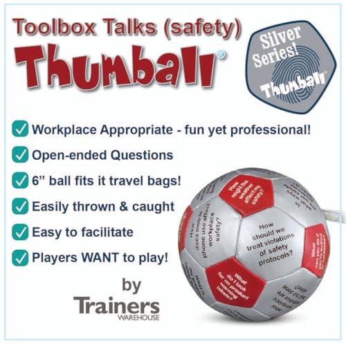 Image of Trainers Warehouse 6 inch Thumball Collection, 32 Prompts for Conversation, Team Building, Relationship and Training