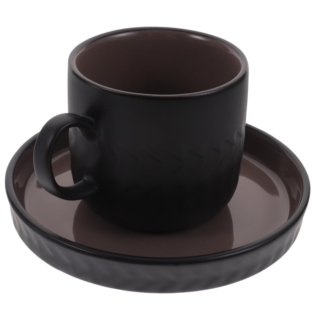 COLLBATH Retro Tee und Kaffeetassen Satz aus Keramik Vintage Tassen mit Untertassen Hitzebeständig für Feste und Einweihungen