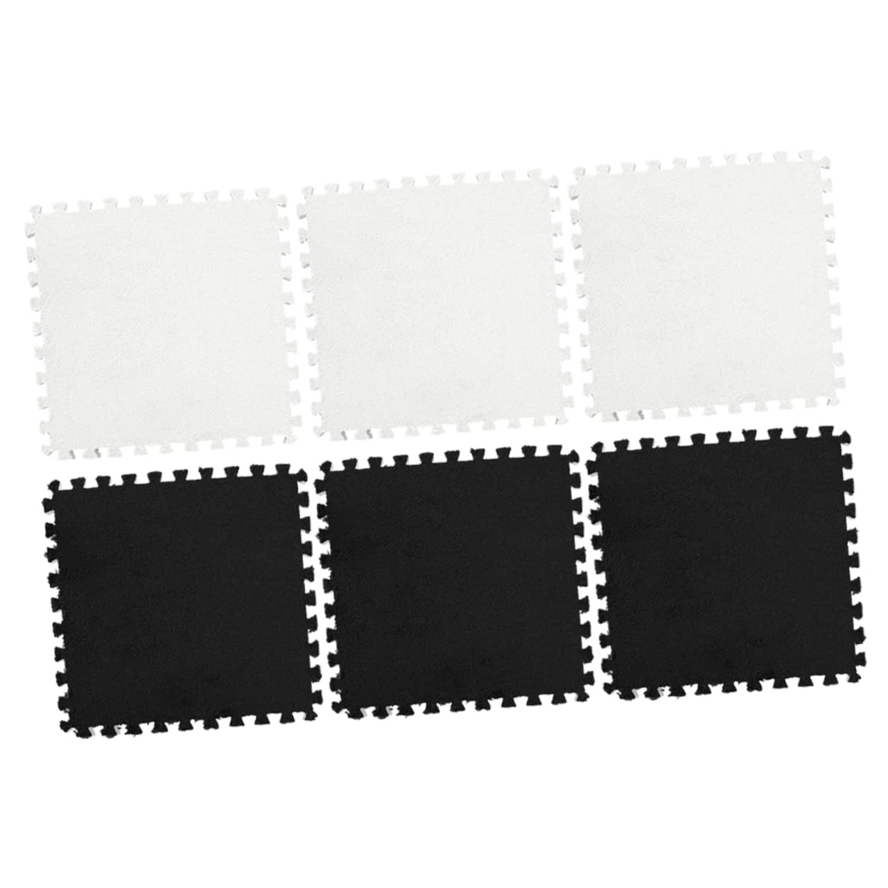 ERINGOGO Thick Foam Splice Rugs 6pcs Living Room Floor Mats Yoga Mats Home Padding Safe for Toddlers
