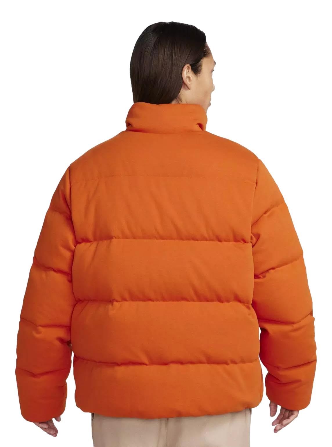 Nike Sportswear Men's Tech Oversized Full Zip Puffer Jacket (US, Alpha, Large, Regular, Regular, Orange)