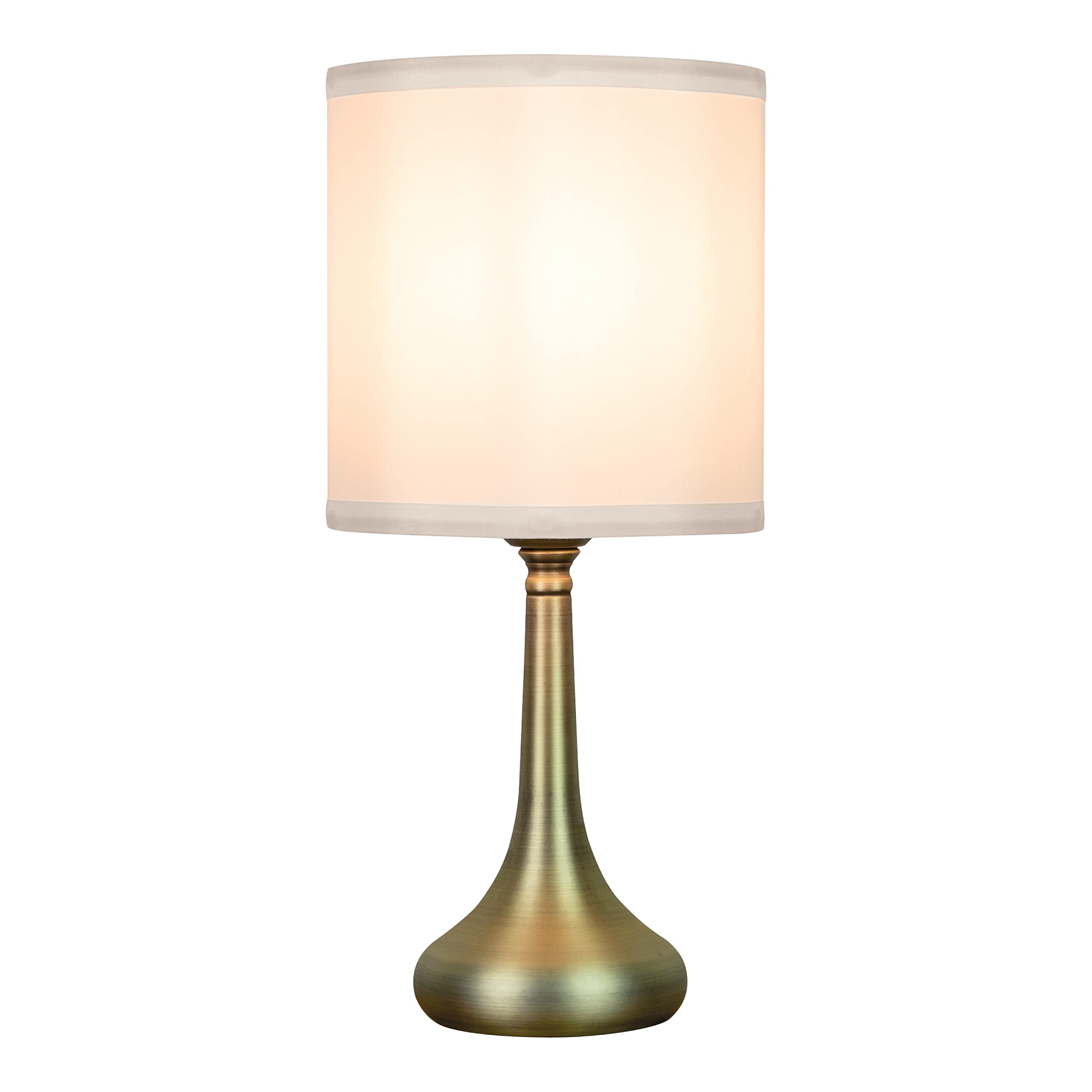 Anika Lighting Anika Sarav Lamp With Touch Base / 3 Brightness Settings/Easy To Install Bulb/Chrome Or Brass Base/Mains Powered / 39 X 18Cm (Brass)