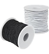 Elastic String for Bracelets Making - Cuttte 2 Rolls 1.2MM Bracelet String Elastic Total 109 Yard...