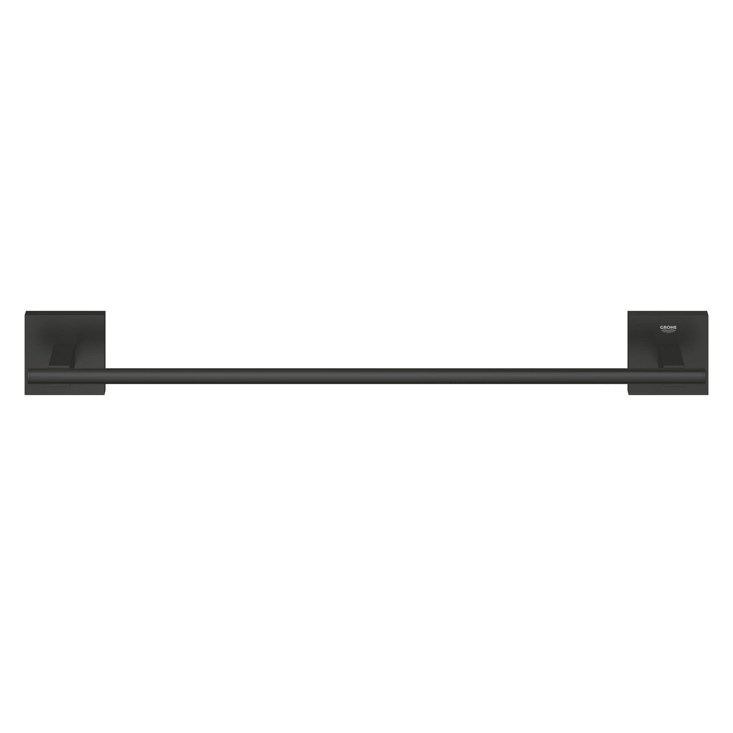 GROHE Start Cube Quickfix-Toallero de metal de 450mm, Negro Mate 409872430