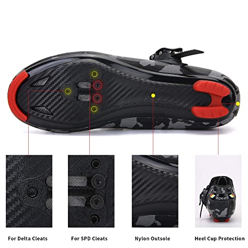 Image of KESCOO Unisex Cycling Shoes Compatible with Peloton Indoor Road Bike