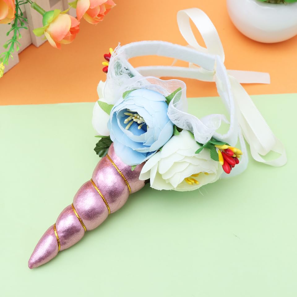 2 Piezas Sombrero Unicornio para Perros Pequeños miniatura 5