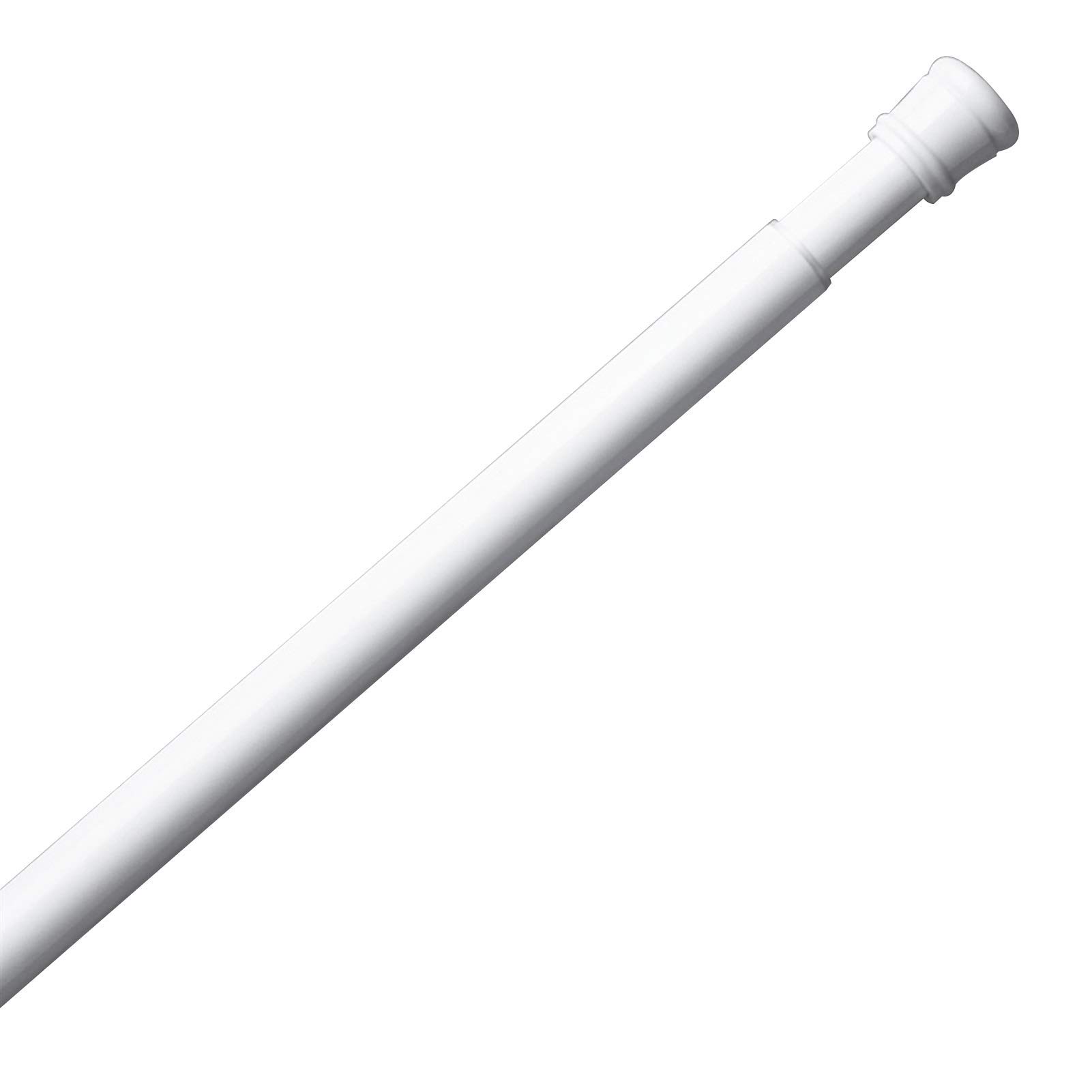 Barra de cortina de ducha de acero inoxidable sin taladro, barra extensible para baño, ajustable, 110-200 cm, ideal para duchas y armarios, fácil instalación, duradera