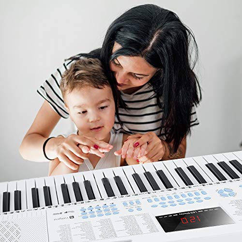 Vangoa Clavier De Piano 61 Touches, Synthetiseur Touche Lumineuse,Clavier électronique Piano Pour Debutant, 3 Modes D… - Les Beatles, Paul McCartney, John Lennon, RIngo Starr, George Harrison Vangoa Clavier De Piano 61 Touches, Synthetiseur Touche Lumineuse,Clavier électronique Piano Pour Debutant, 3 Modes D… – Image 4