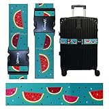 Teeoff Luggage Straps Suitcase Belts 荷物ストラップスーツケースベルトトラベルバッグアクセサリー調節可能な220CM (Watermelon)
