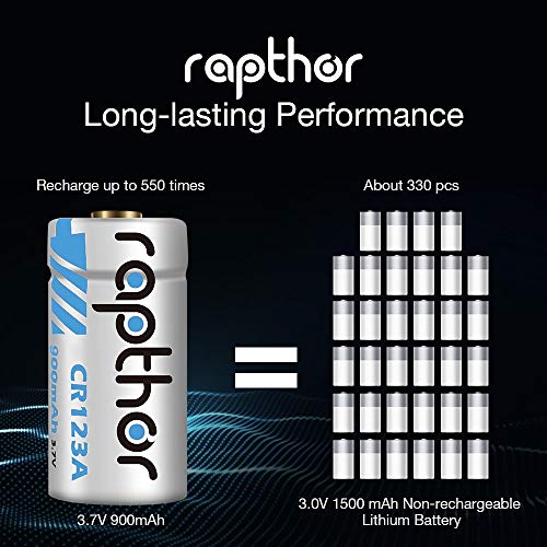 8-Pack CR123A Lithium Batteries for Arlo Wireless Security Camera and Flashlight [Can be Recharged] - Thumbnail 6