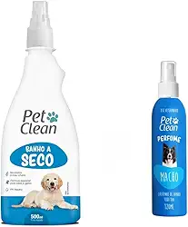 Banho a Seco + Perfume para Cães e Gato Pet Clean (Macho)
