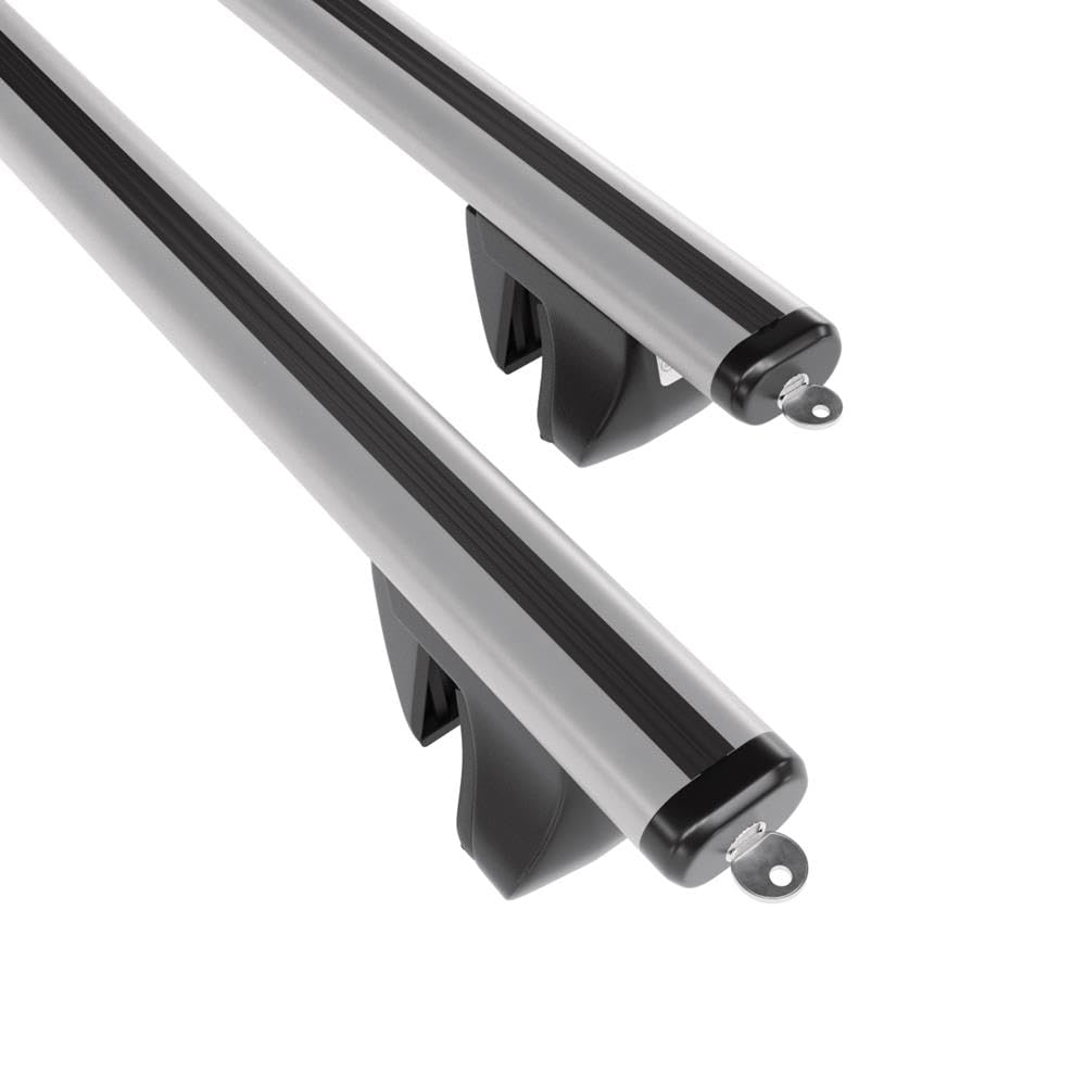 Mossa Barras de Techo ALU aptas para Dacia Dokker 2012-2021 Plata AA | Furgoneta - railing integrado