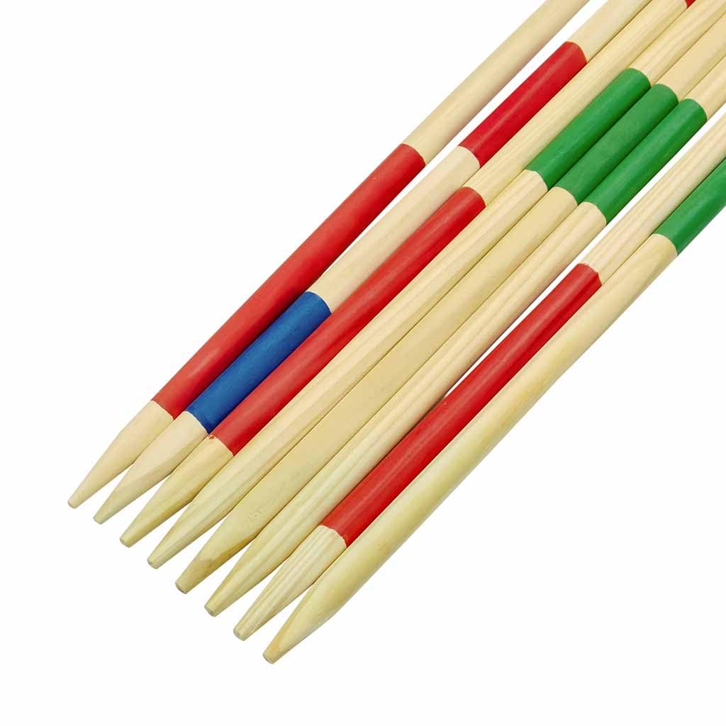 Carromco Original Mikado géant XXL, Jeu d'extérieur pour Jardin et Plage, 26 tiges de 75,2 cm, Sac de Transport Inclus